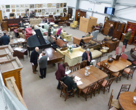 The main sale room (Sale room 1) at Taylors Auction Rooms Montrose